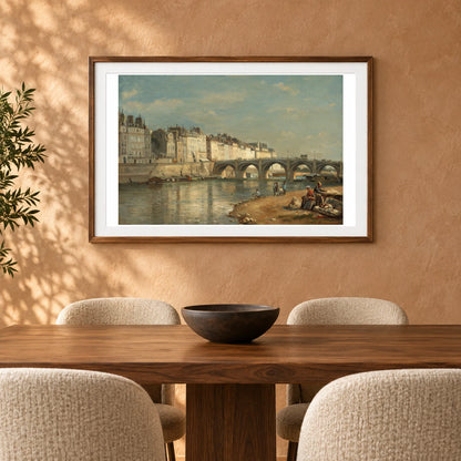 Pont De La Tournelle, Paris 1970.17.35 — Famous Paintings shown in a styled interior