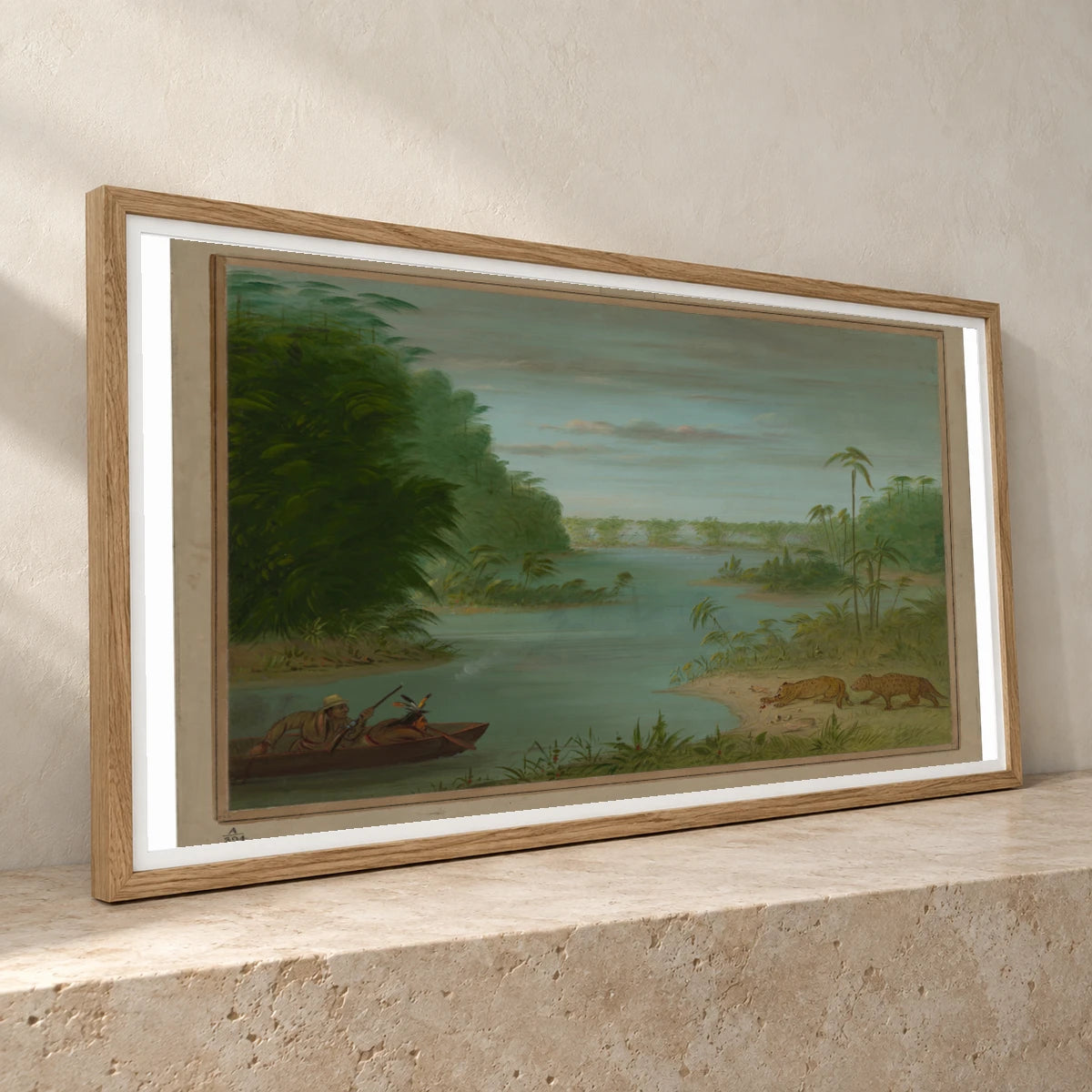 Pont De Palmiers And Tiger Shooting 1965.16.258 — Famous Paintings famous paintings print by SaamCrafts