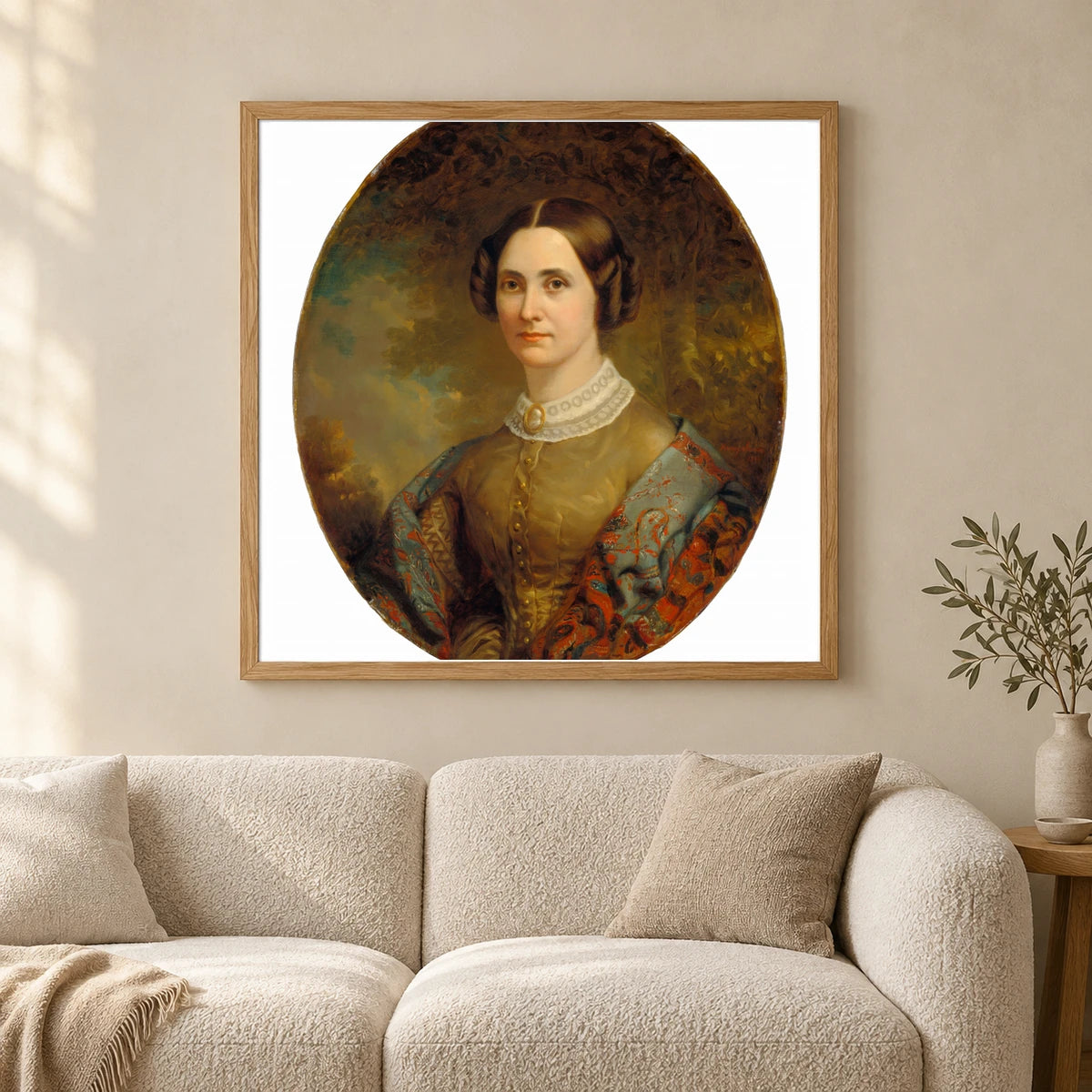 Portrait Of A Lady 1947.17.58 — Famous Paintings shown in a styled interior