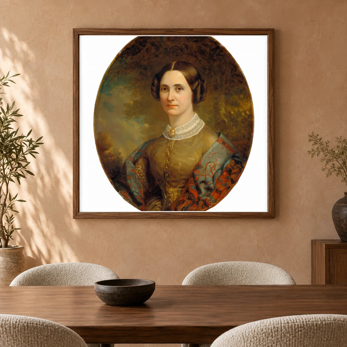 Portrait Of A Lady 1947.17.58 — Famous Paintings shown in a styled interior