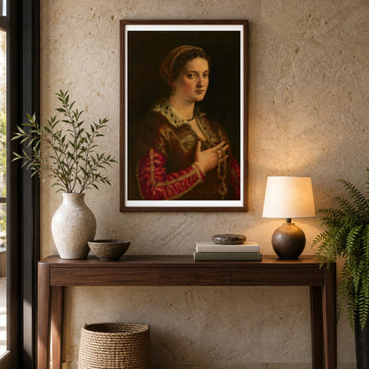 Portrait Of A Lady 1952.6.1 — Famous Paintings shown in a styled interior