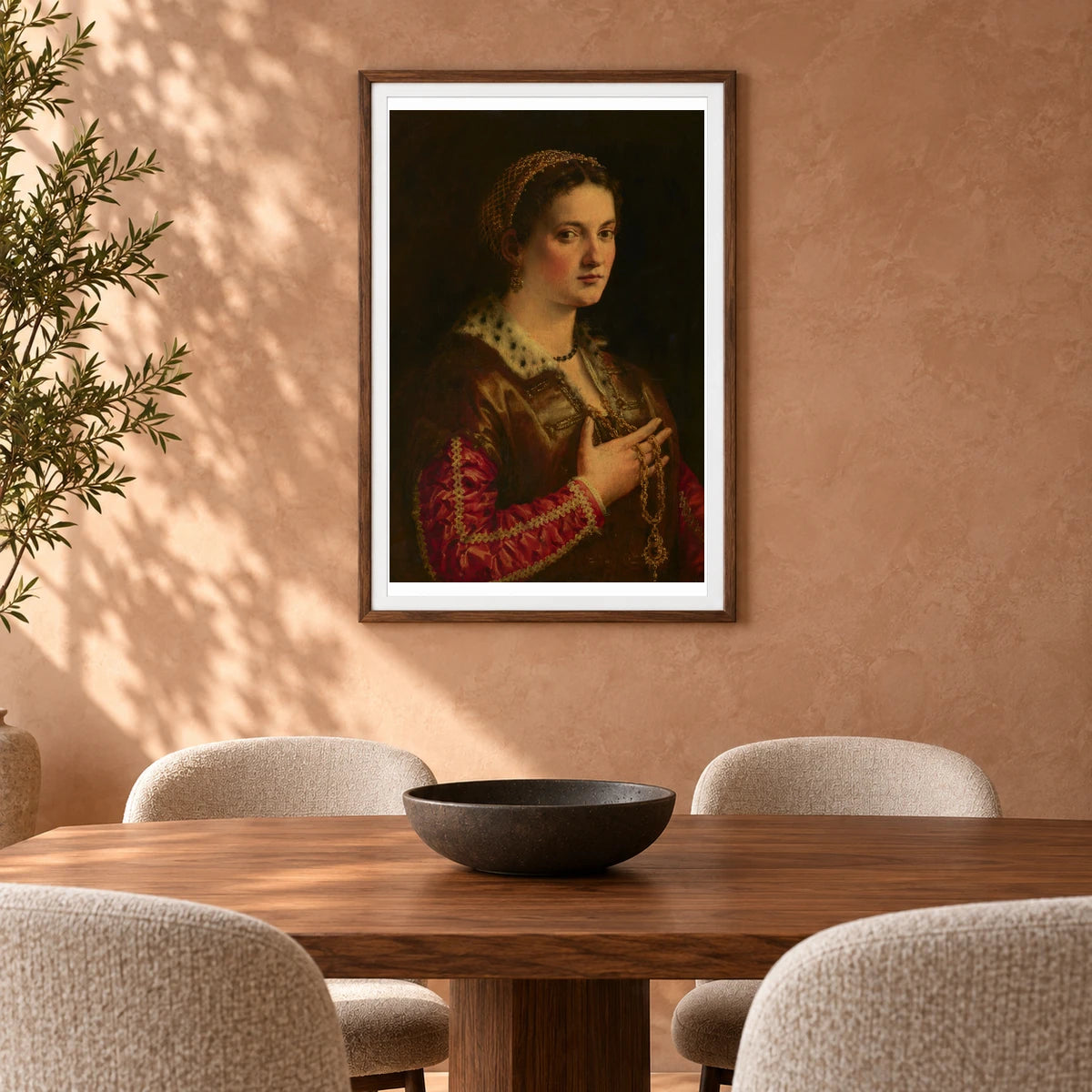 Portrait Of A Lady 1952.6.1 — Famous Paintings shown in a styled interior