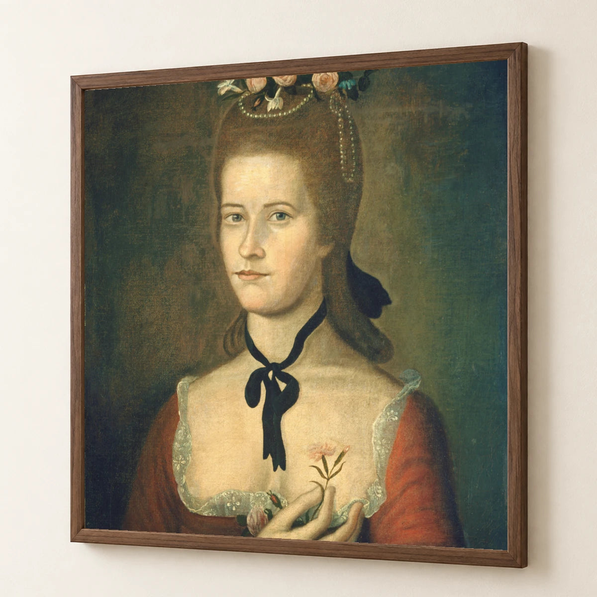 Portrait Of A Lady In Red 1980.62.36 — Famous Paintings famous paintings print by SaamCrafts
