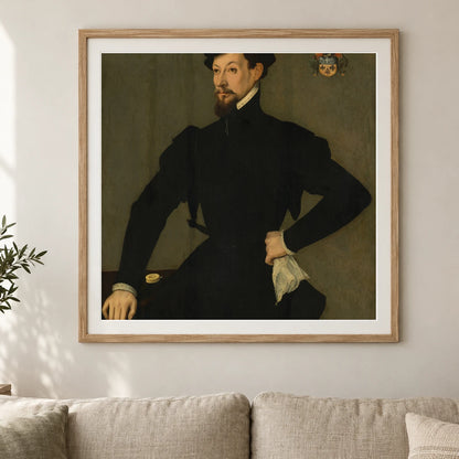Portrait Of A Member Of The Quaratesi Family 1991.14.1 — Famous Paintings shown in a styled interior
