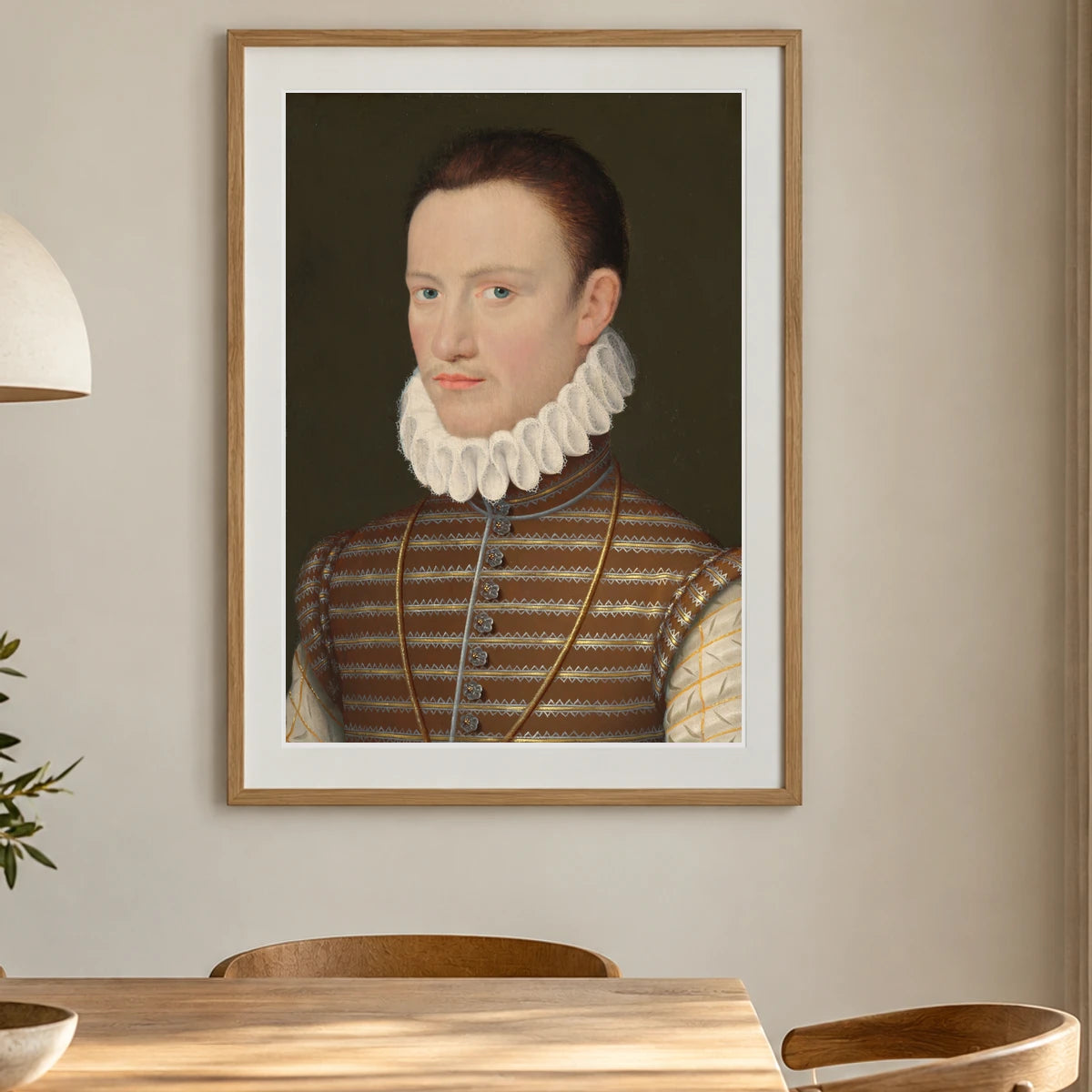 Portrait Of A Nobleman 1942.16.1 — Famous Paintings shown in a styled interior
