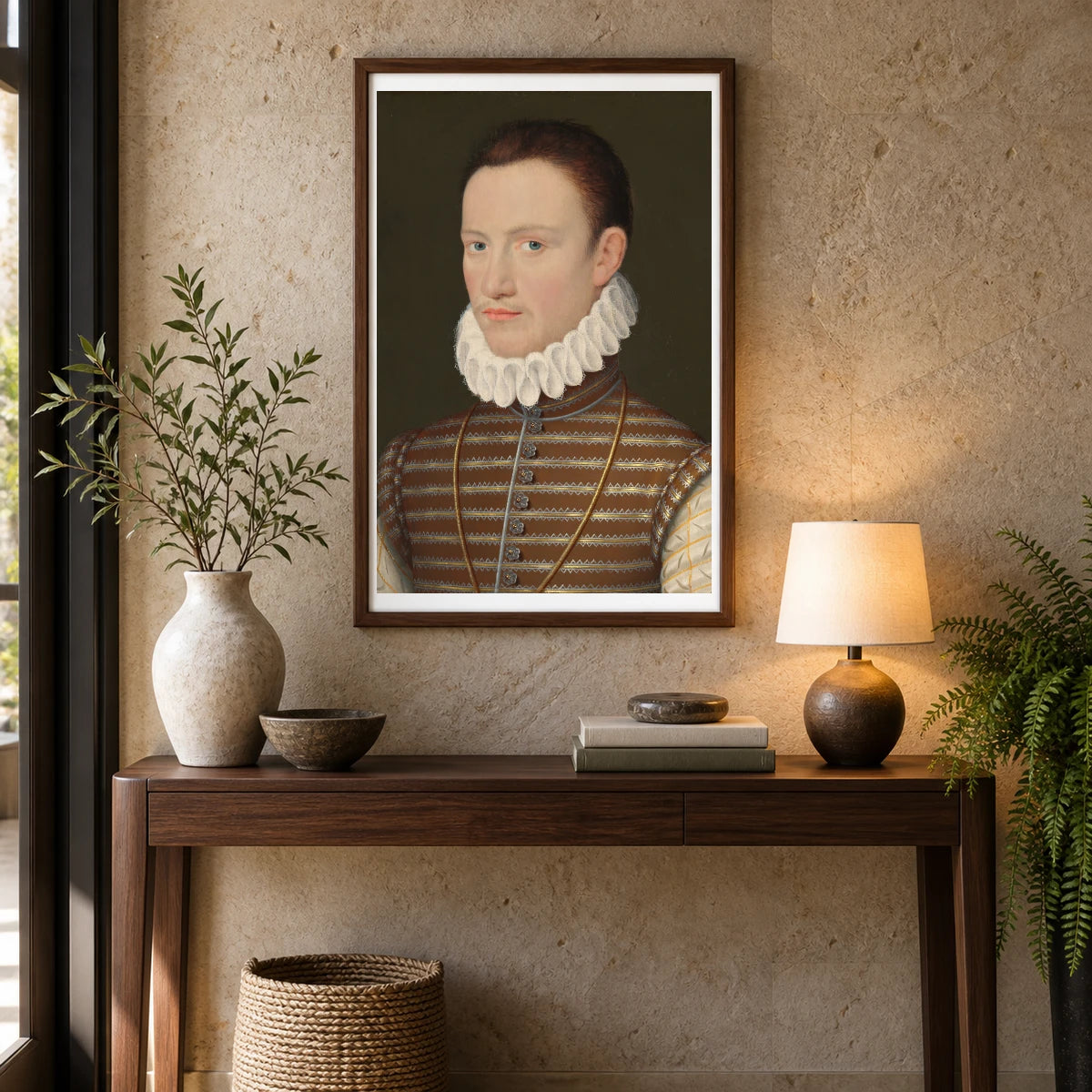Portrait Of A Nobleman 1942.16.1 — Famous Paintings shown in a styled interior