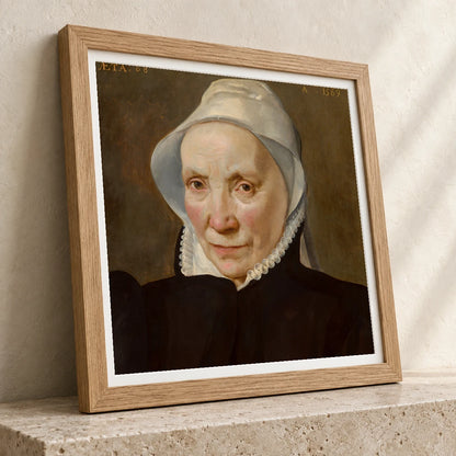 Portrait Of A Woman Aged Sixty Eight 2015.156.1 — Famous Paintings famous paintings print by SaamCrafts