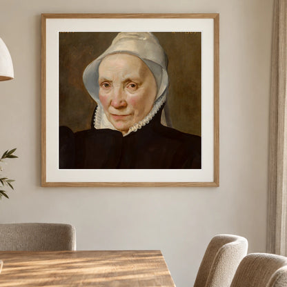 Portrait Of A Woman Aged Sixty Eight 2015.156.1 — Famous Paintings shown in a styled interior