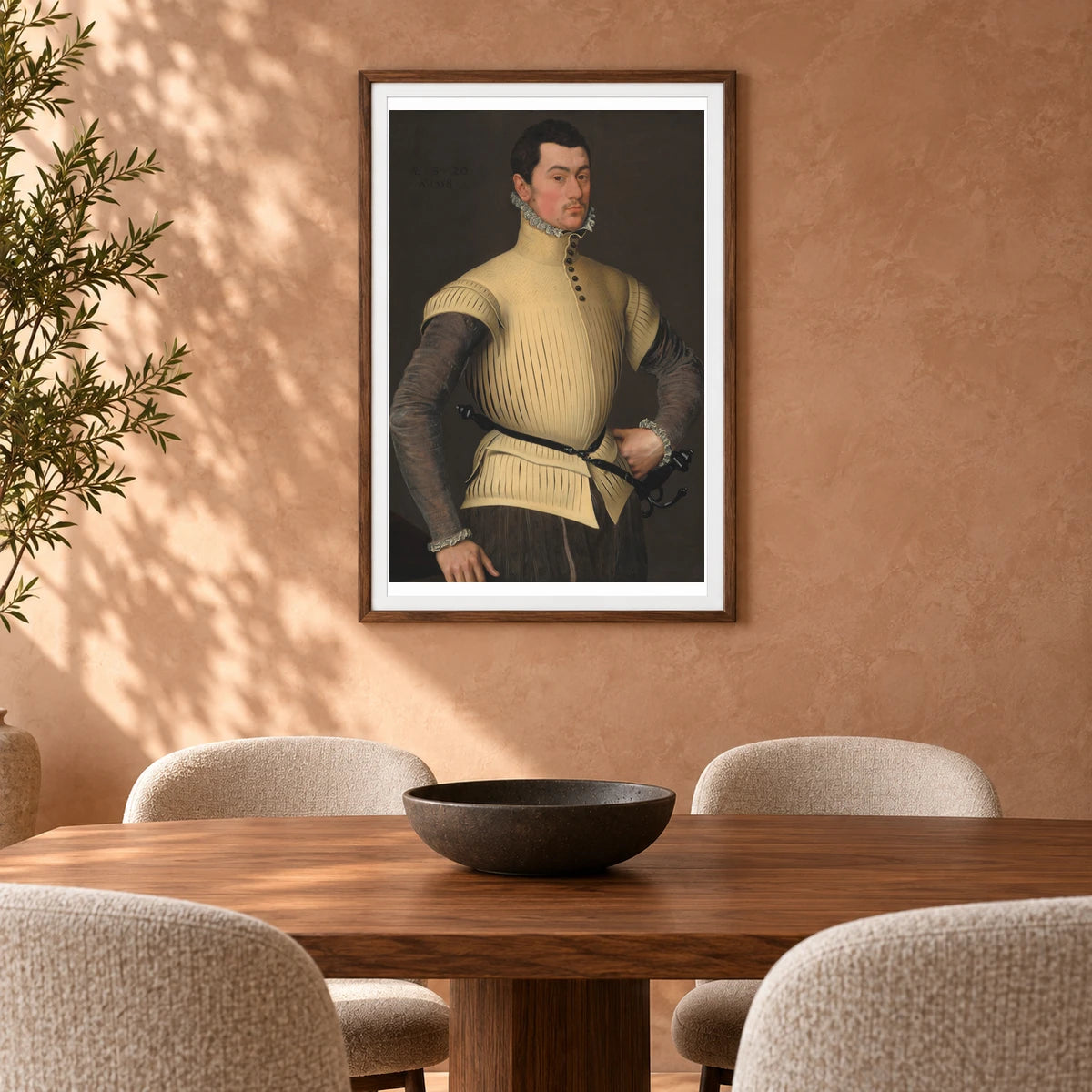 Portrait Of A Young Man 1961.9.79 — Famous Paintings shown in a styled interior