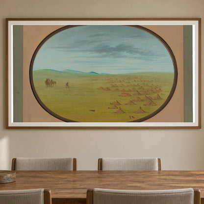 Prairie Dog Village 1965.16.185 — Famous Paintings shown in a styled interior