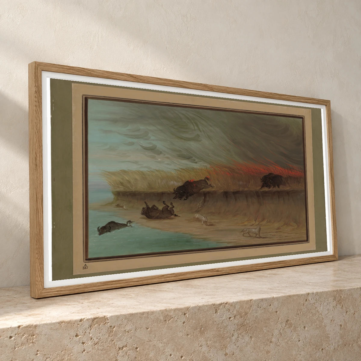 Prairie Meadows Burning 1965.16.194 — Famous Paintings famous paintings print by SaamCrafts