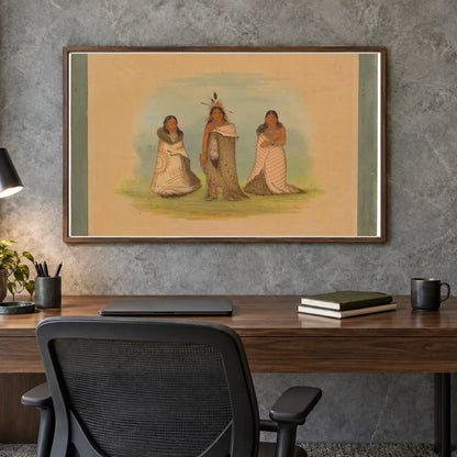 Puncah Indians 1965.16.105 — Famous Paintings shown in a styled interior