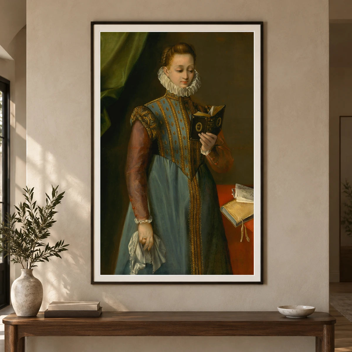 Quintilia Fischieri 1939.1.165 — Famous Paintings shown in a styled interior
