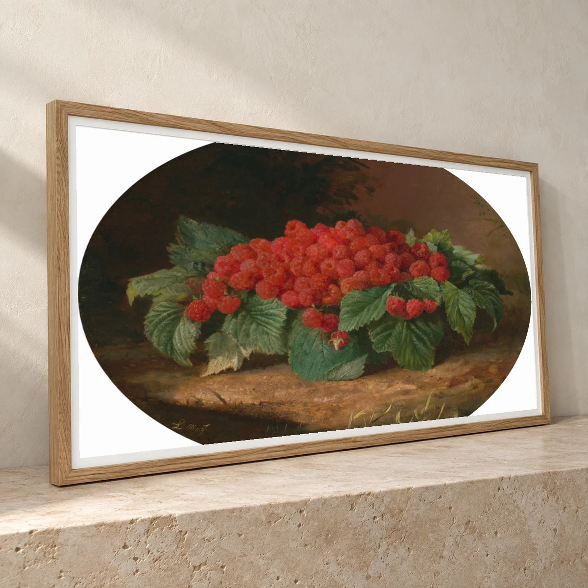 Raspberries 2005.161.1 — Famous Paintings famous paintings print by SaamCrafts