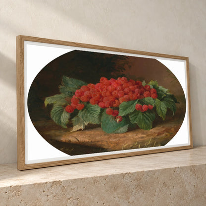 Raspberries 2005.161.1 — Famous Paintings famous paintings print by SaamCrafts