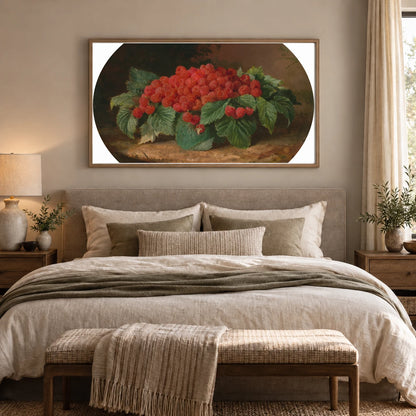 Raspberries 2005.161.1 — Famous Paintings shown in a styled interior