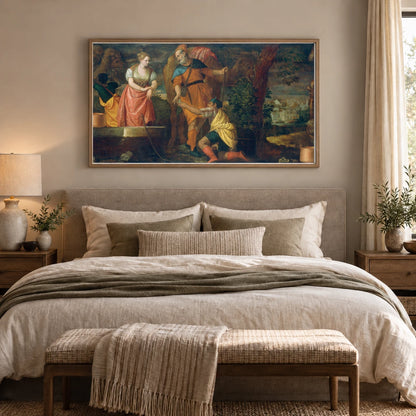 Rebecca At The Well 1952.5.82 — Famous Paintings shown in a styled interior