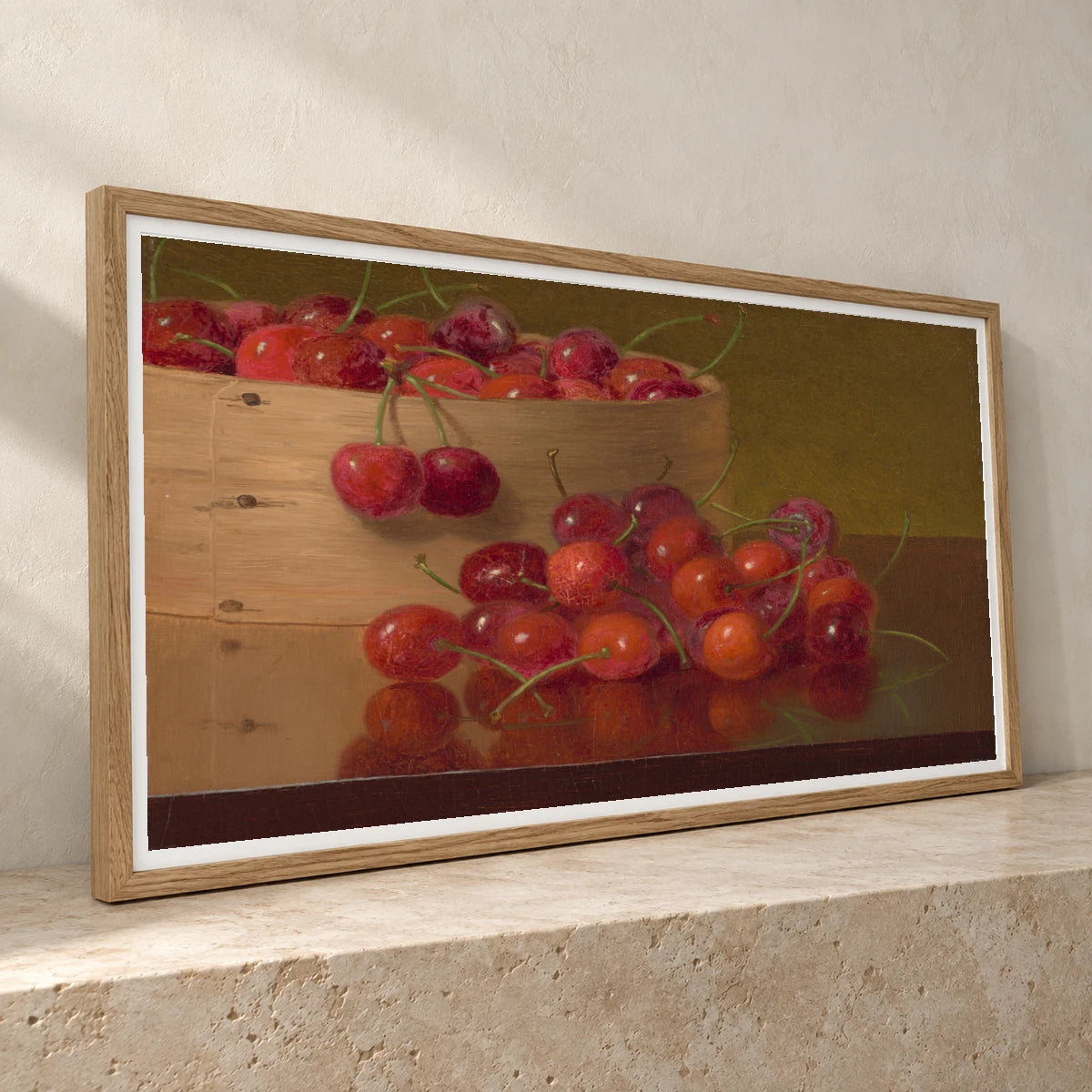 Red Cherries 2018.44.140 — Famous Paintings famous paintings print by SaamCrafts