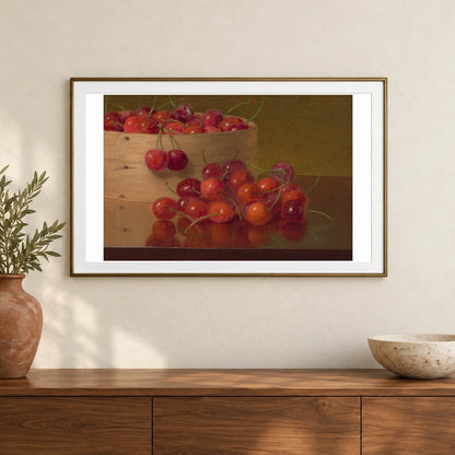 Red Cherries 2018.44.140 — Famous Paintings shown in a styled interior