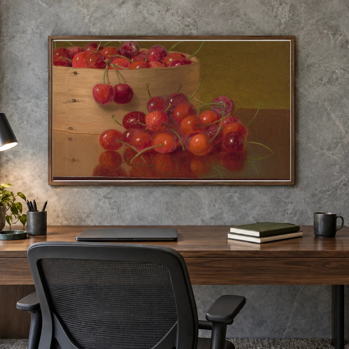 Red Cherries 2018.44.140 — Famous Paintings shown in a styled interior