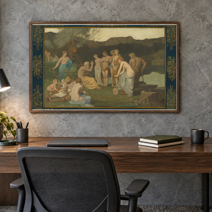 Rest 1942.9.54 — Famous Paintings shown in a styled interior