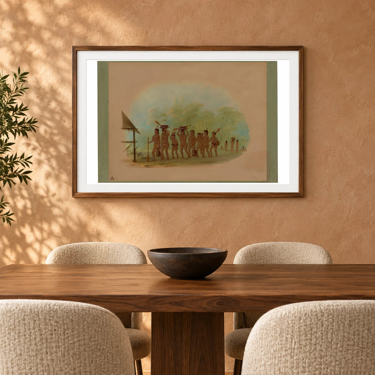Return From A Turtle Hunt Connibo 1965.16.275 — Famous Paintings shown in a styled interior