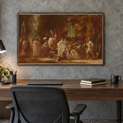 Return From The Hunt 2015.19.32 — Famous Paintings shown in a styled interior