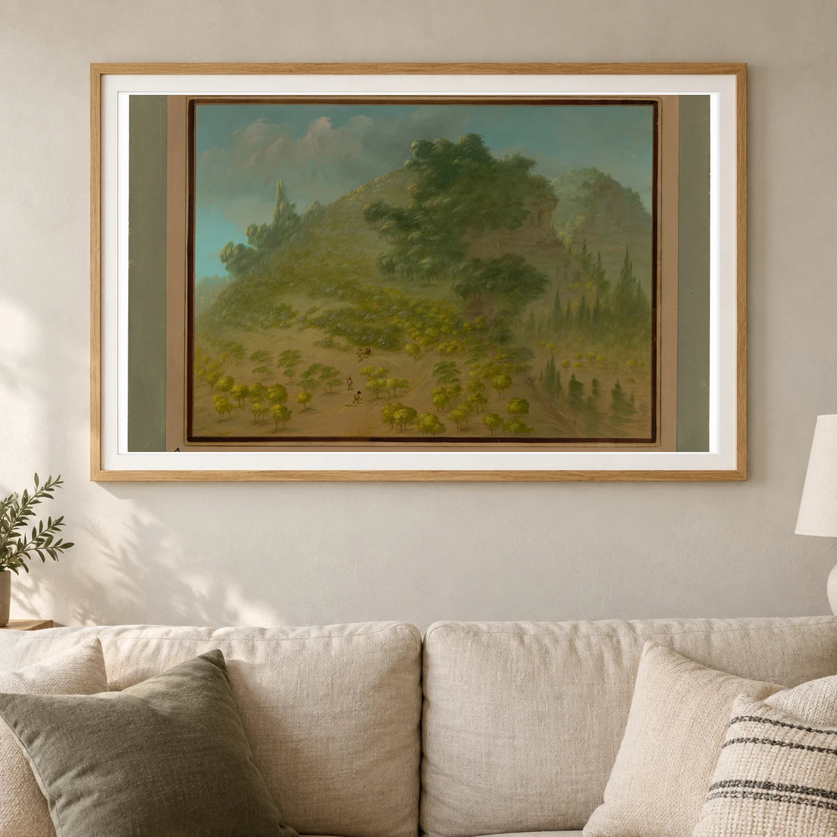 Rhododendron Mountain 1965.16.273 — Famous Paintings shown in a styled interior