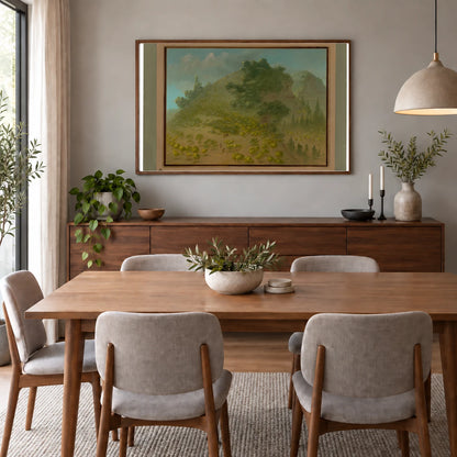 Rhododendron Mountain 1965.16.273 — Famous Paintings shown in a styled interior