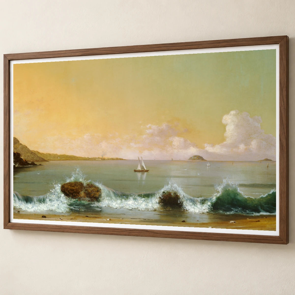 Rio De Janeiro Bay 1965.2.1 — Famous Paintings famous paintings print by SaamCrafts