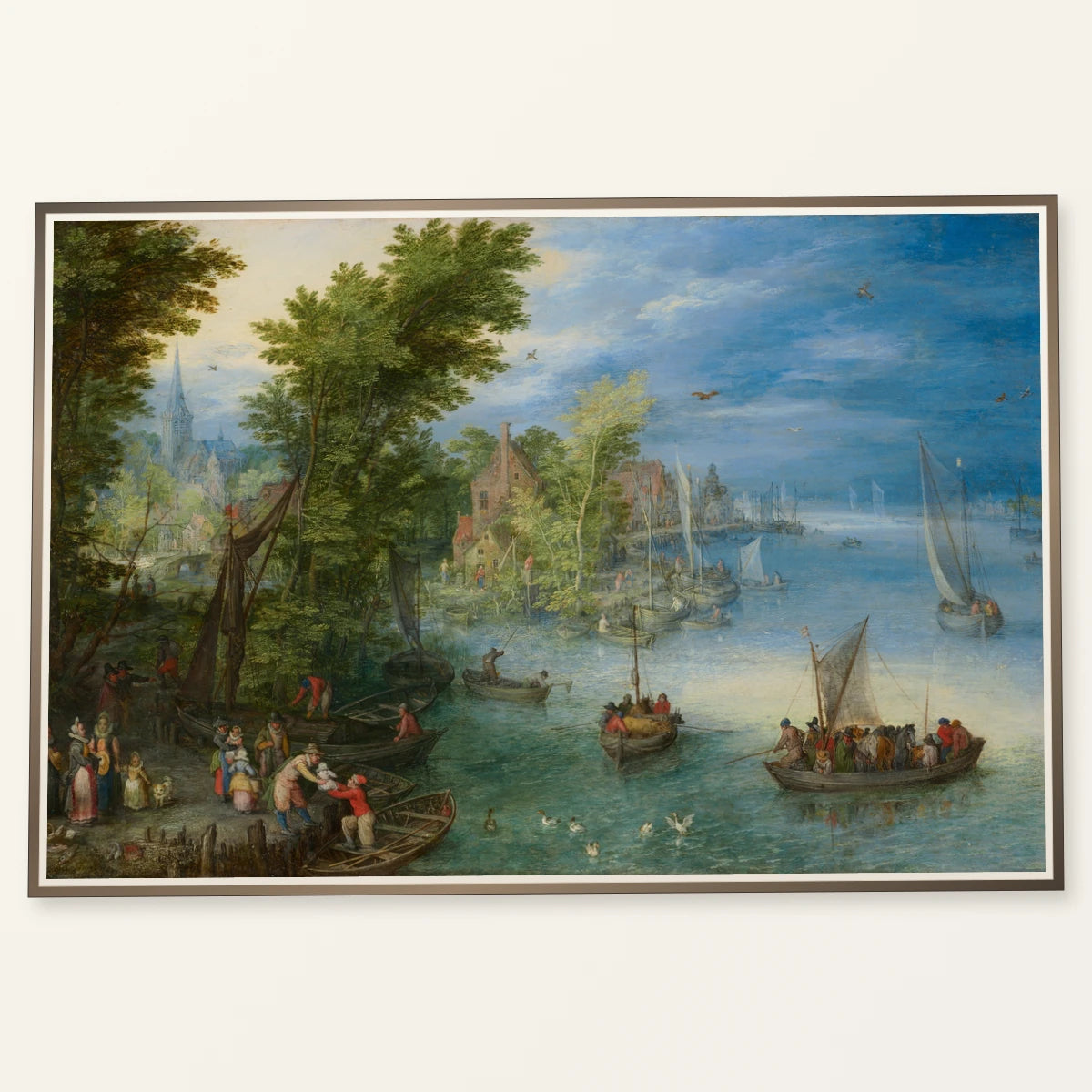 River Landscape 2000.4.1 — Famous Paintings famous paintings print by SaamCrafts