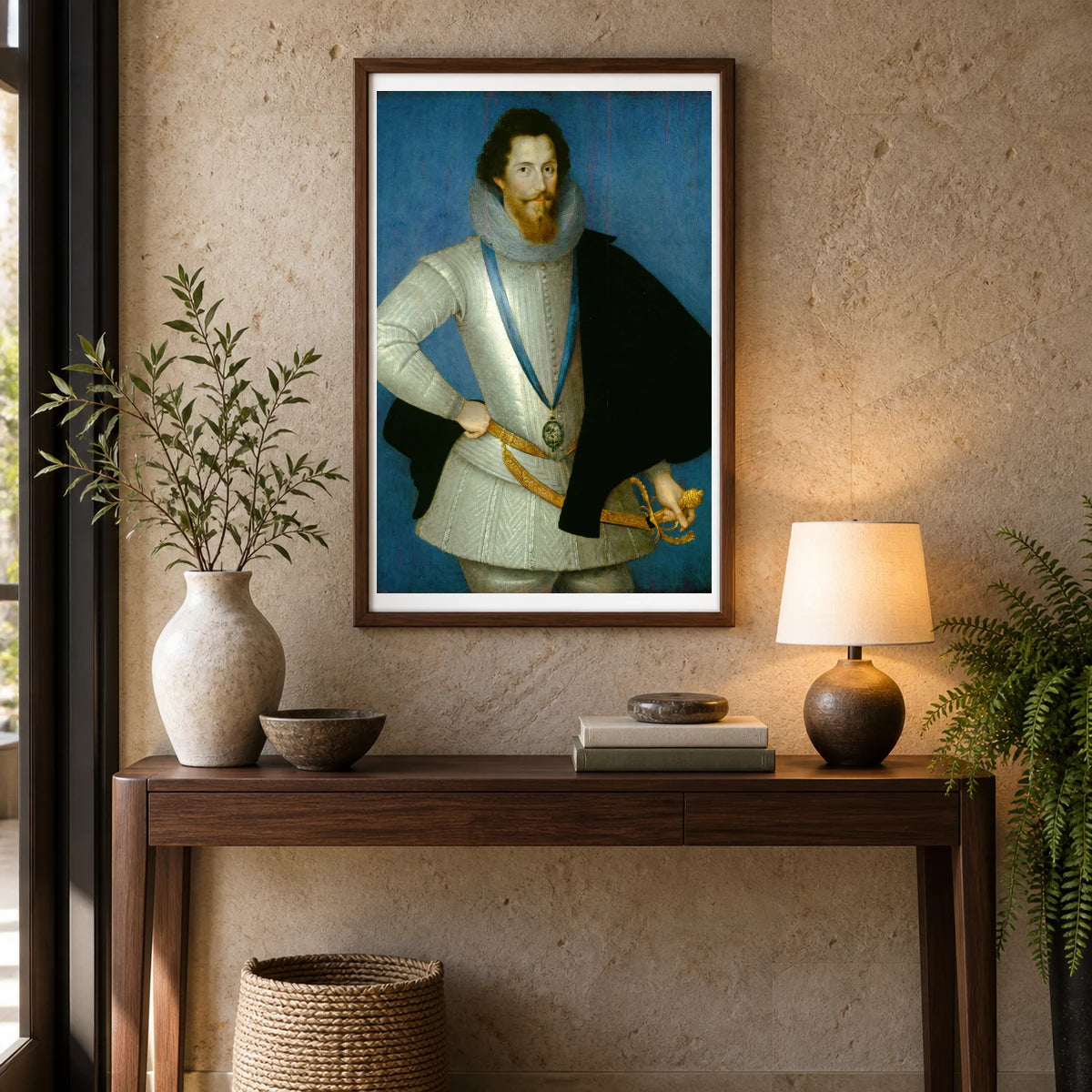 Robert Devereux, 2nd Earl Of Essex 1947.18.1 — Famous Paintings shown in a styled interior