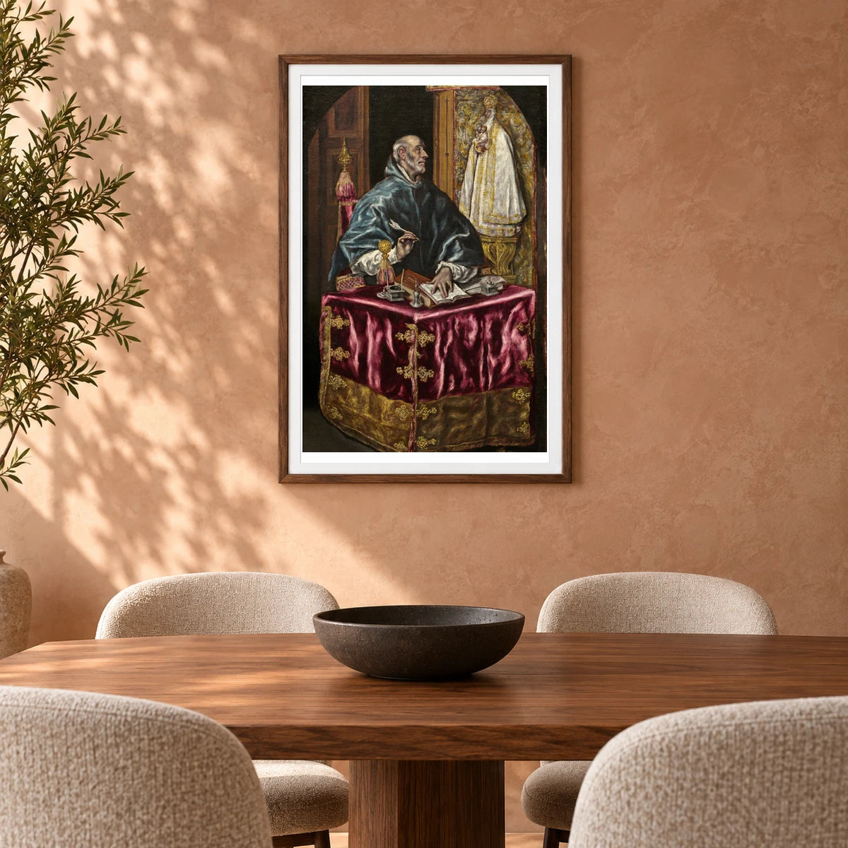 Saint Ildefonso 1937.1.83 — Famous Paintings shown in a styled interior