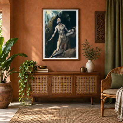 Saint Jerome 1943.7.6 — Famous Paintings shown in a styled interior