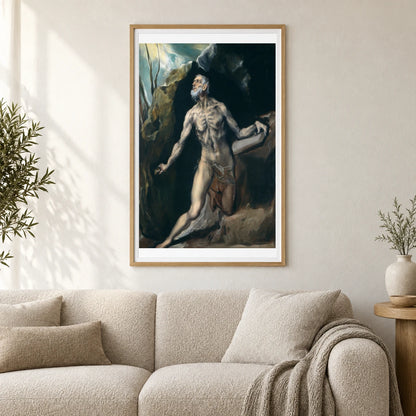 Saint Jerome 1943.7.6 — Famous Paintings shown in a styled interior