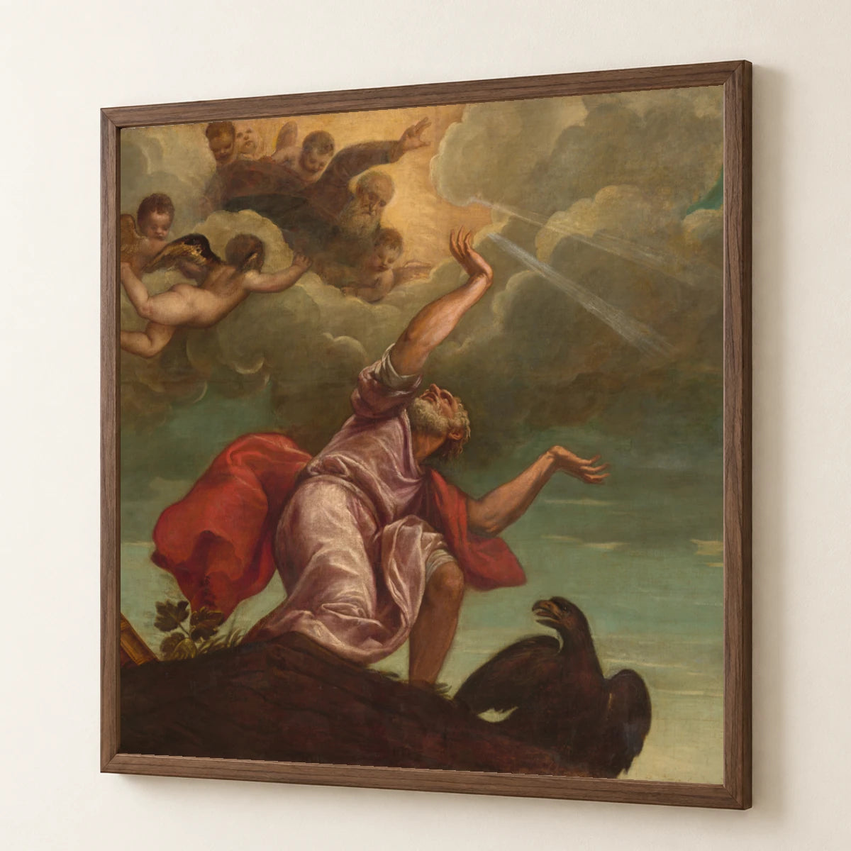 Saint John The Evangelist On Patmos 1957.14.6 — Famous Paintings famous paintings print by SaamCrafts