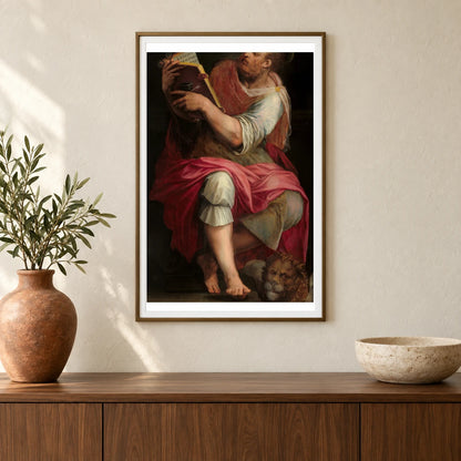 Saint Mark 2012.79.1 — Famous Paintings shown in a styled interior