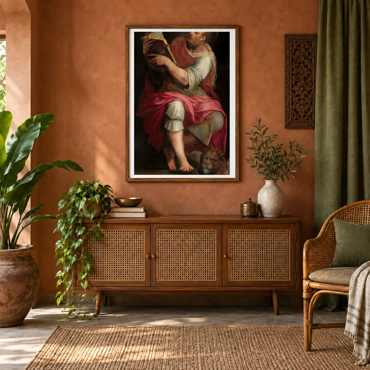 Saint Mark 2012.79.1 — Famous Paintings shown in a styled interior