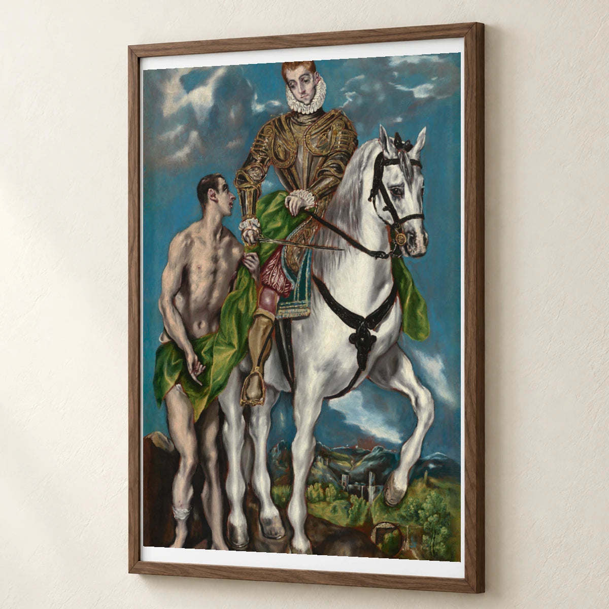 Saint Martin And The Beggar 1937.1.84 — Famous Paintings famous paintings print by SaamCrafts