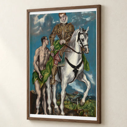 Saint Martin And The Beggar 1937.1.84 — Famous Paintings famous paintings print by SaamCrafts