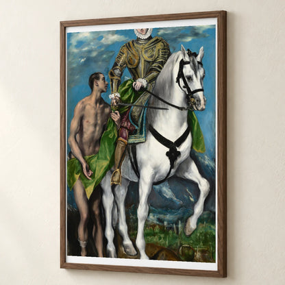 Saint Martin And The Beggar 1942.9.25 — Famous Paintings famous paintings print by SaamCrafts