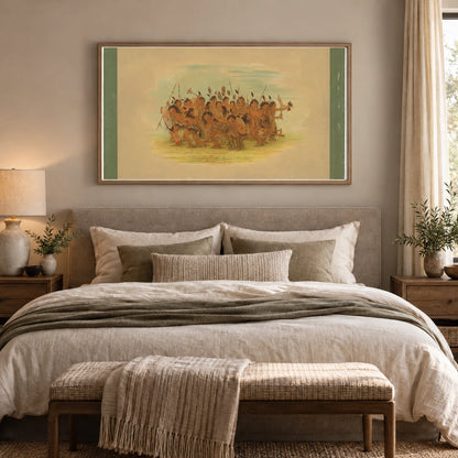 Scalp Dance Sioux 1965.16.5 — Famous Paintings shown in a styled interior