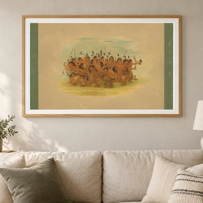 Scalp Dance Sioux 1965.16.5 — Famous Paintings shown in a styled interior