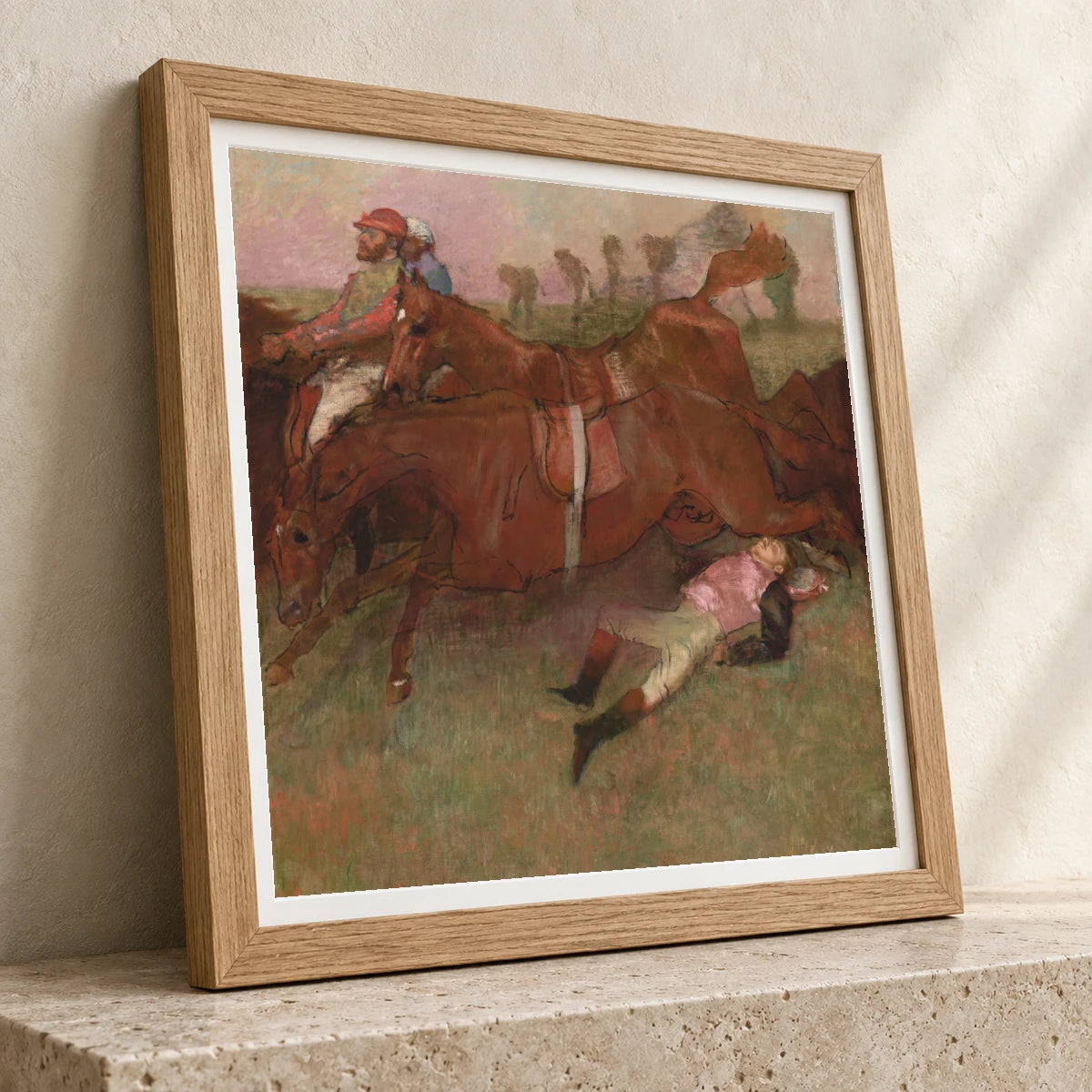 Scene From The Steeplechase The Fallen Jockey 1999.79.10 — Famous Paintings famous paintings print by SaamCrafts