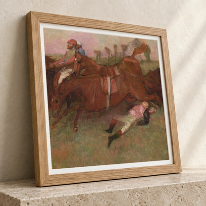 Scene From The Steeplechase The Fallen Jockey 1999.79.10 — Famous Paintings famous paintings print by SaamCrafts