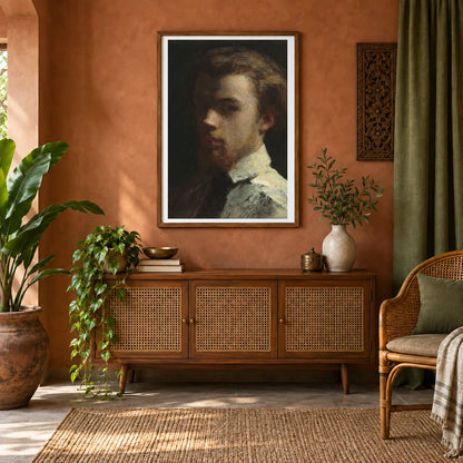 Self Portrait 1963.10.25 — Famous Paintings shown in a styled interior