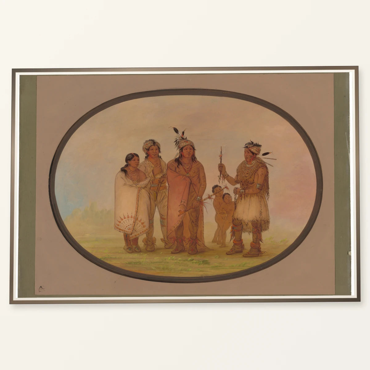 Shawano Indians 1965.16.123 — Famous Paintings famous paintings print by SaamCrafts