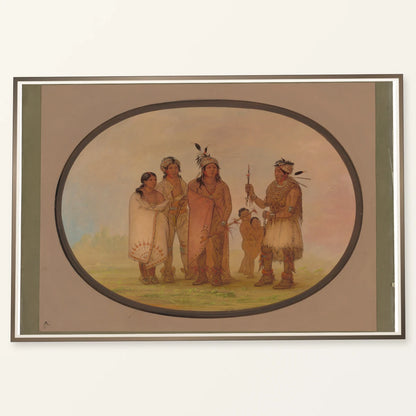 Shawano Indians 1965.16.123 — Famous Paintings famous paintings print by SaamCrafts