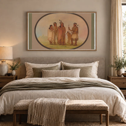 Shawano Indians 1965.16.123 — Famous Paintings shown in a styled interior