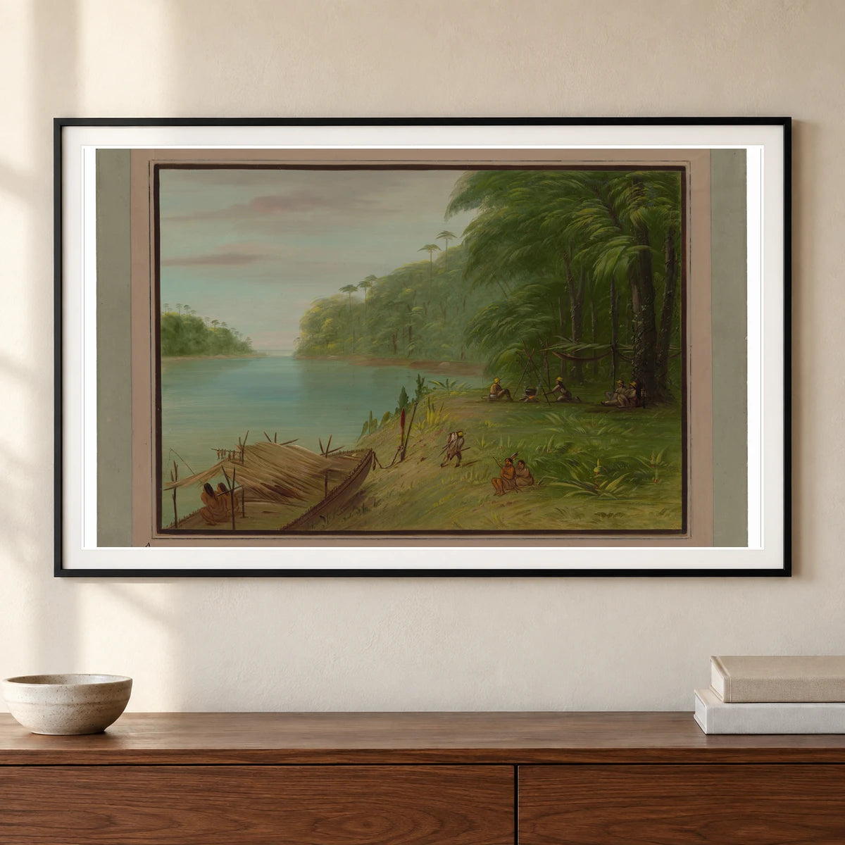Shore Of The Essequibo 1965.16.263 — Famous Paintings shown in a styled interior